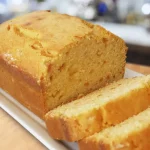 Loaf of Low Fat Sweet Potato and Lemon Pound Cake
