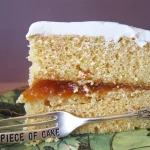Peachy Sweet Potato Buttermilk Cake with a fork