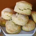 Sweet Potato Biscuits on a serving plate