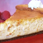Slice of Sweet Potato Bourbon Cheesecake