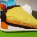 Sweet Potato & Lemon Tart Slice on a Plate