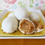 Sweet Potato White Chocolate Truffles on a Yellow Plate