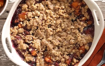 Yam Blueberry Crisp